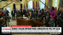 Marco Rubio e Tony Blair entram para Conselho da Paz em Gaza