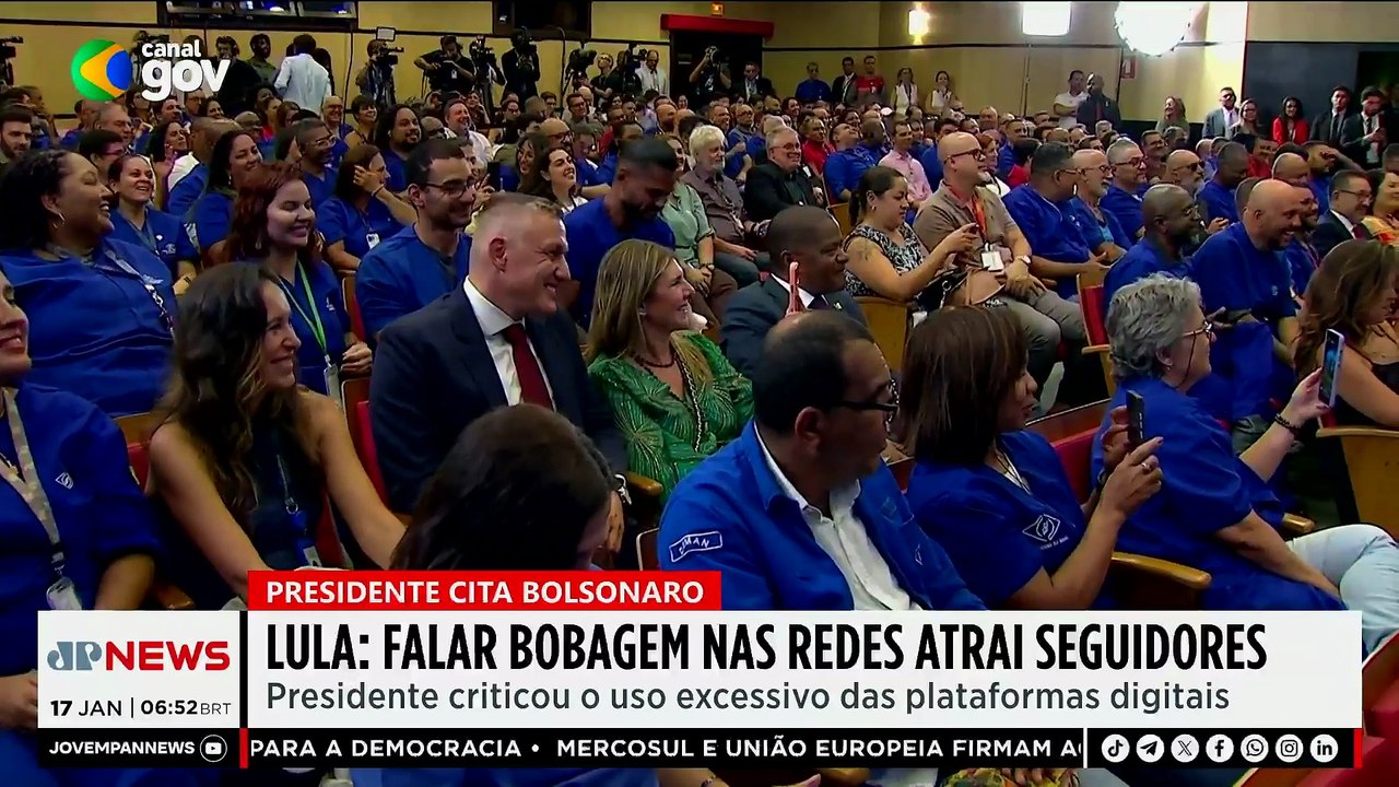 Lula: “Falar bobagem nas redes sociais atrai seguidores”