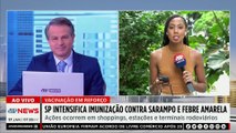 Governo de SP intensifica imunização contra sarampo e febre amarela