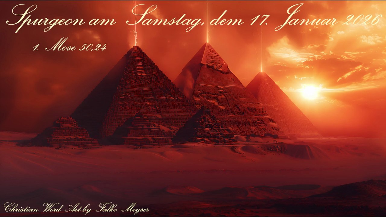 Spurgeon am Samstag, dem 17. Januar 2026, zu 1. Mose 50,24