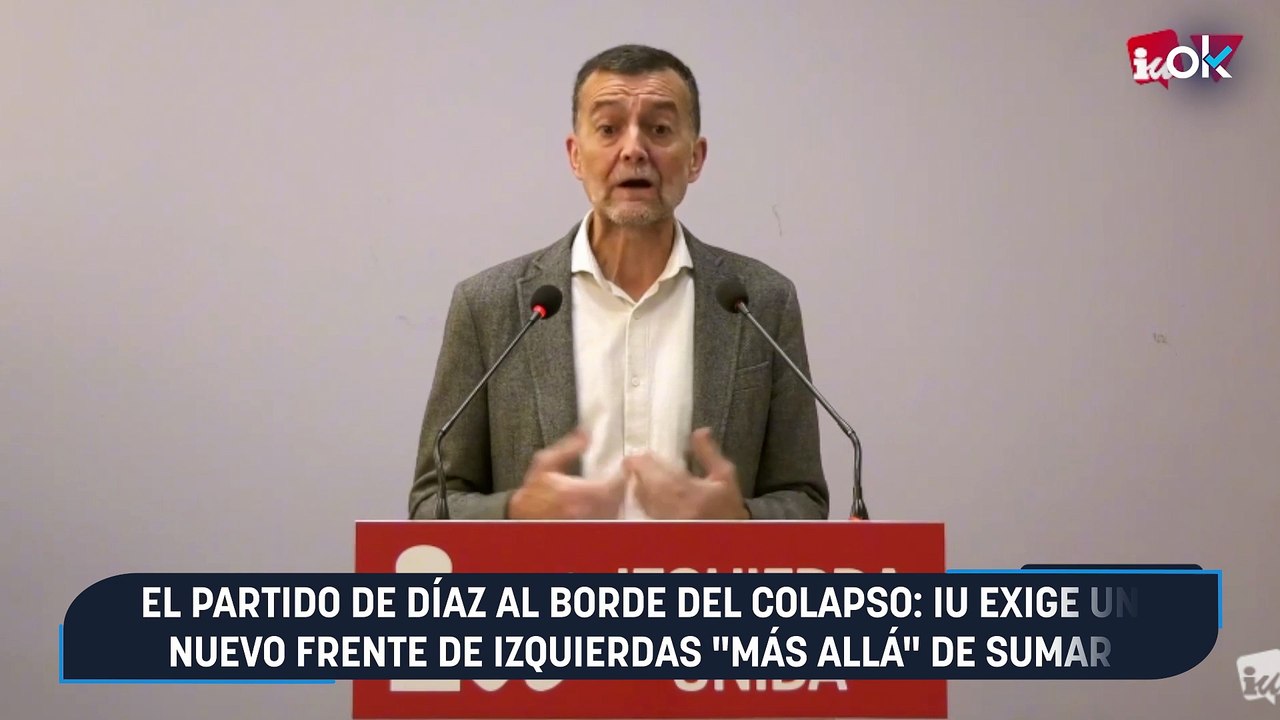El partido de Díaz al borde del colapso: IU exige un nuevo frente de izquierdas "más allá" de Sumar