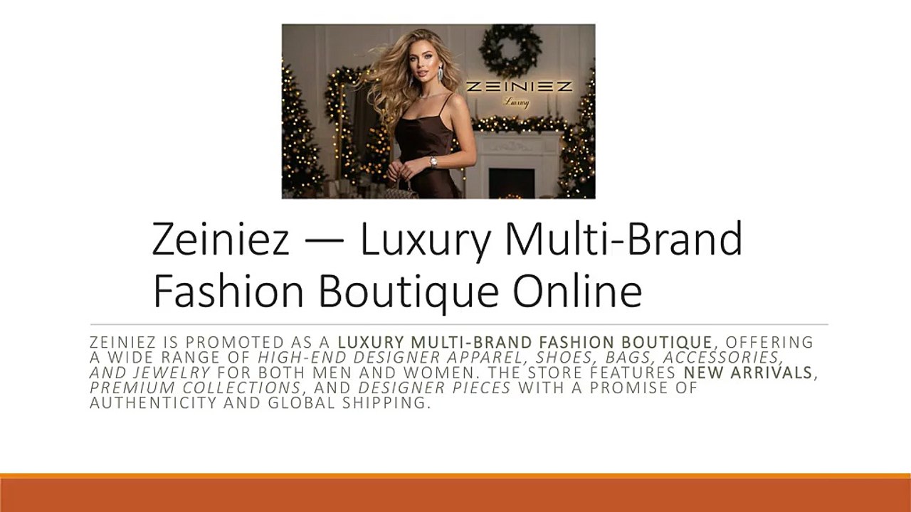 Authentic Designer Apparel Online