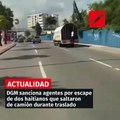 DGM sanciona agentes por escape de dos haitianos que saltaron de camión durante traslado