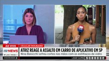 Atriz Nina Baiocchi reage a assalto em carro de aplicativo em SP