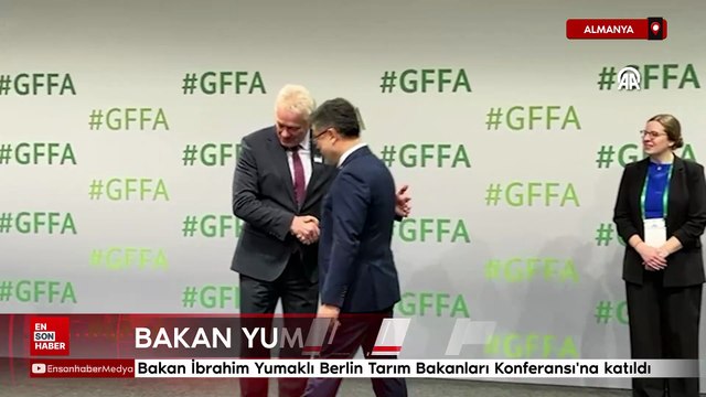 Tarım ve Orman Bakanı Yumaklı Berlin Tarım Bakanları Konferansı'na katıldı