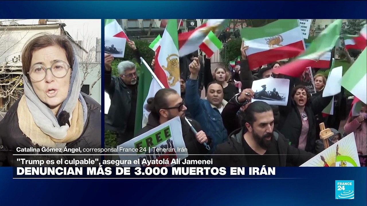 Irán: Líder supremo acusa a Donald Trump por la muerte de los manifestantes