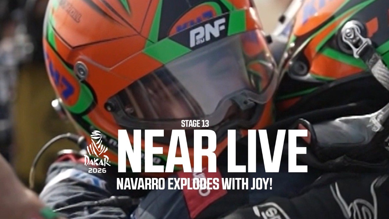 Navarro explodes with joy!