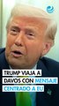 Trump viaja a Davos con la mirada puesta en casa
