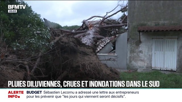Pluies diluviennes, crues, inondations ... Les images des dégâts qui ont affecté le sud de la France