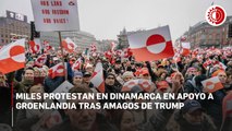 Miles protestan en Dinamarca en apoyo a Groenlandia tras amagos de Trump