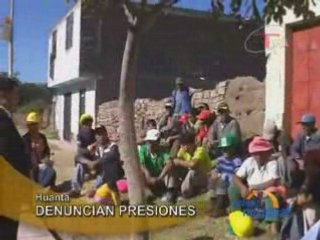 DENUNCIAN PRESIONES - HUANTA
