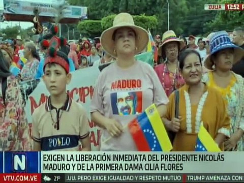 Pueblos originarios movilizados para denunciar secuestro injustificable del Pdte. Maduro y Cilia Flores