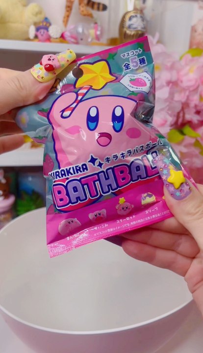 Unboxing bombe de bain KIRBY en asmr