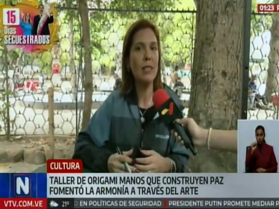 Caraqueños disfrutaron del taller de origami "Manos que Construyen Paz" para sembrar valores