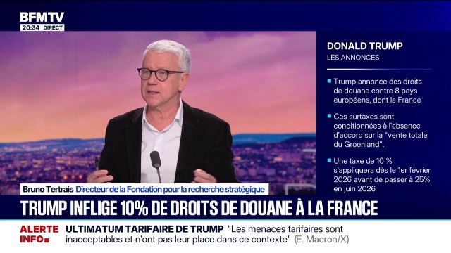 Groenland: Ce qui est très intéressant dans la réaction d'Emmanuel Macron, c'est le fait qu'elle soit intervenue très vite , observe Bruno Tertrais, directeur de la Fondation pour la recherche stratégique