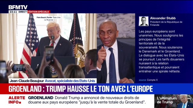 Groenland: pour Jean-Claude Beaujour, avocat et spécialiste des États-Unis, Donald Trump est piégé par sa propre méthode