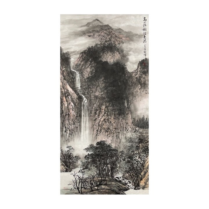 晓雾绕青山