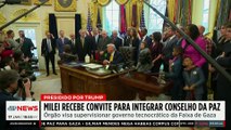 Milei aceita convite de Trump para integrar Conselho da Paz para Gaza
