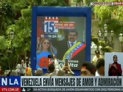 El pueblo venezolano se une con mensajes de amor y solidaridad en Caracas