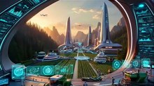 The World in 2100 Inside a Stunning Futuristic Eco City (4K Cinematic)