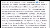 Trump concreta la amenaza de aranceles contra 8 países de la OTAN si Dinamarca no vende Groenlandia