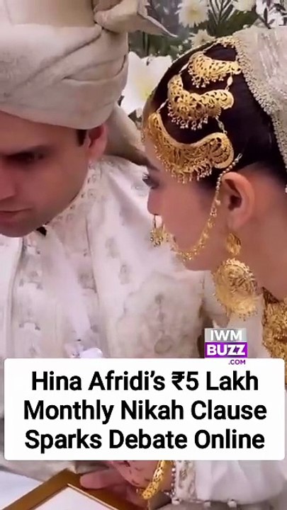 Pakistani Drama Actress Hina Afridi and Husband Taimoor Akbar’s ₹5 Lakh Monthly Nikah Clause Sparks Online Debate