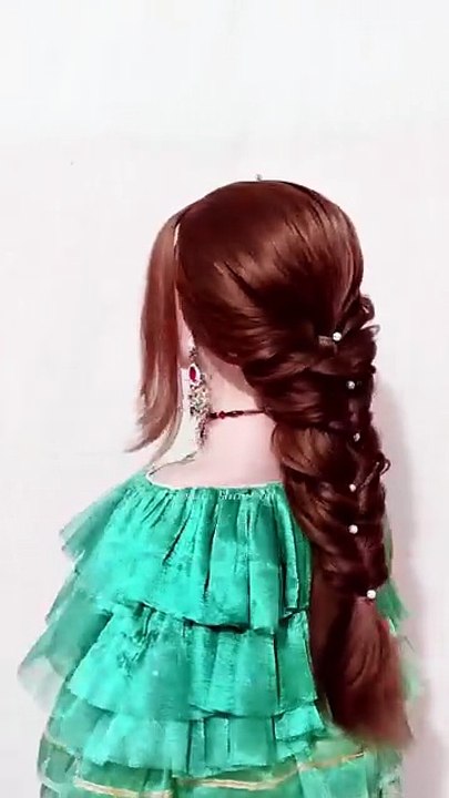 Easy braid ponytail hairstyle