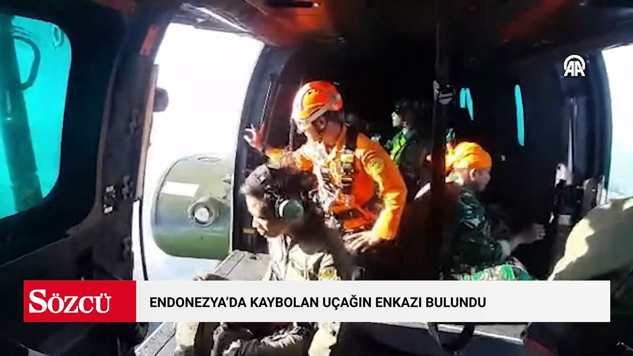 Endonezya'da kaybolan uçağın enkazı bulundu