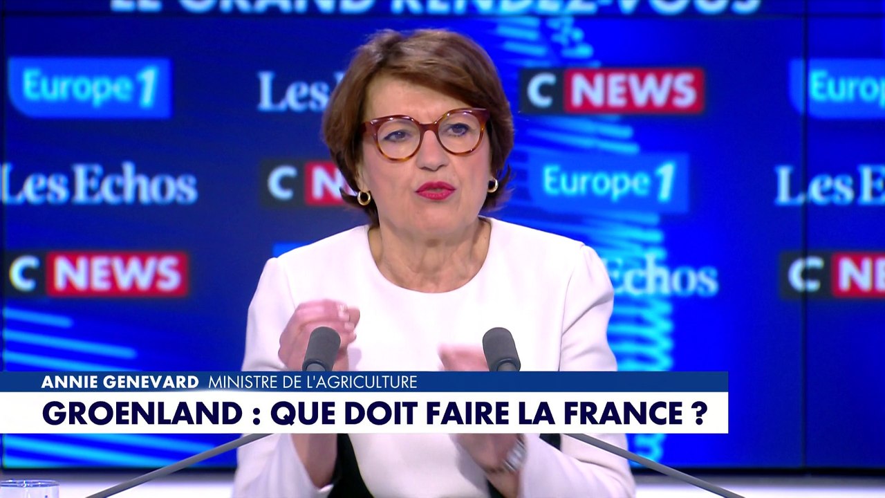 Menace de surtaxes douanières : Donald Trump a «beaucoup à y perdre aussi», estime Annie Genevard