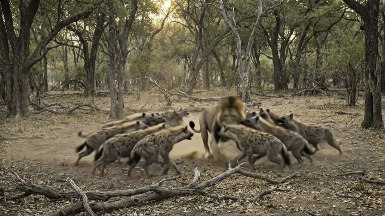 Two Brothers Save a Dying Lion from Hyenas | Emotional Rescue Story