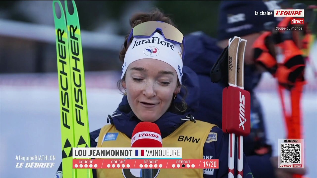 Lou Jeanmonnot : « La stratégie c'était d'être patiente » - Biathlon - Coupe du monde (F)