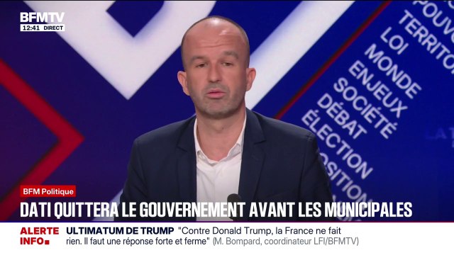 Rachida Dati annonce qu'elle quittera le gouvernement avant les élections municipales: Manuel Bompard (LFI) souhaite qu'elle ne soit ni membre du gouvernement, ni à la mairie de Paris