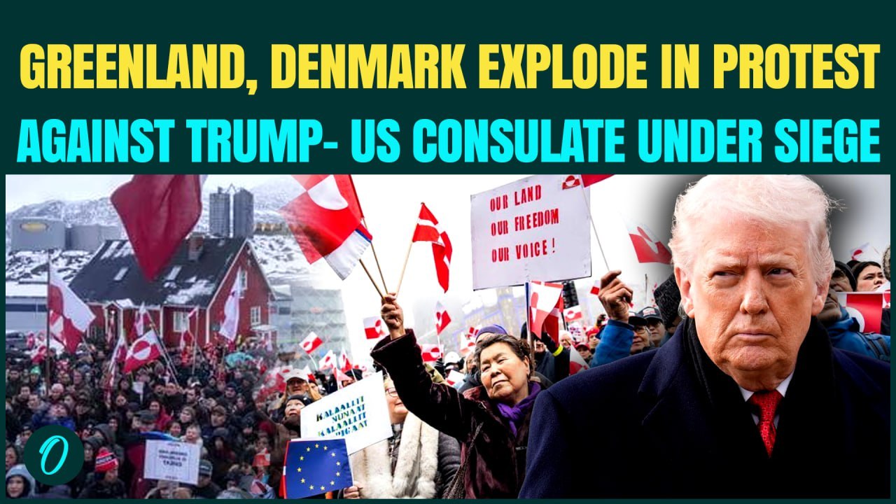 US-Greenland War| Anti-Trump PROTESTS Rock Greenland, Denmark| US Consulate STORMED Over US Takeover