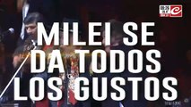 Milei se da todos los gustos: fue al Jesús María y canto con el Chaqueño Palavecino