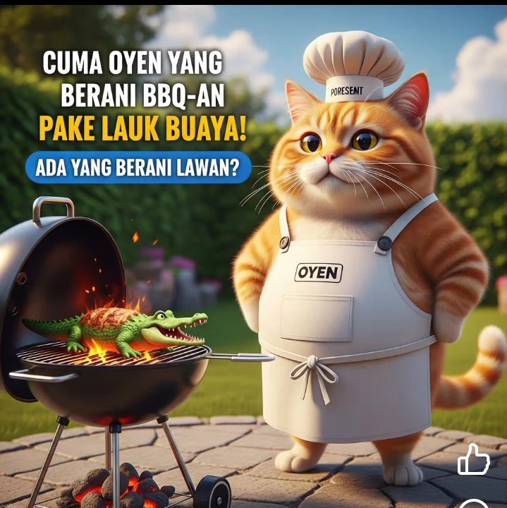"Cuma Oyen yang Berani BBQ-an Pake Lauk Buaya! Ada yang Berani Lawan?"