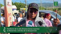Familiares de la niña Brianna Genao marchan en Navarrete a 18 días de la desaparición_1