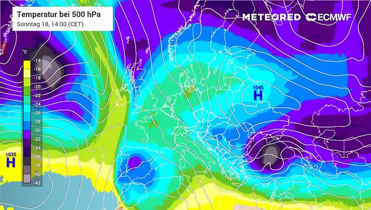 Ein Mega-Kältehoch über Russland bringt sich aktuell in Stellung!