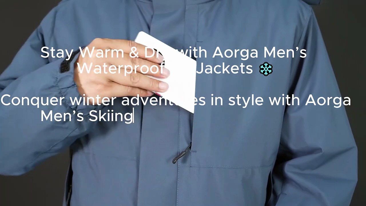Stay Warm & Dry with Aorga Men’s Waterproof Ski Jackets ❄️