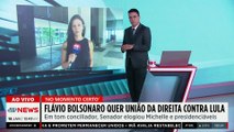 Eleições 2026: Flávio Bolsonaro quer união da direita contra Lula; D’urso analisa