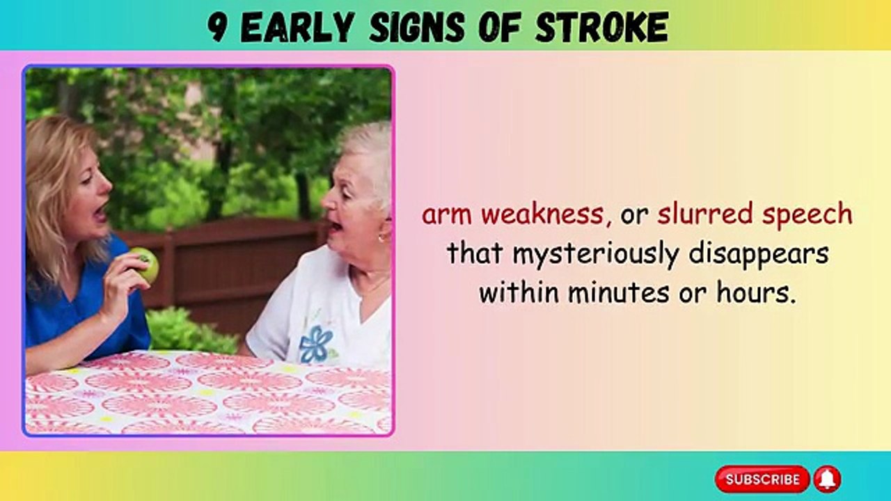 9 Early Signs of Stroke — Warning Symptoms That Can Appear a Week Before