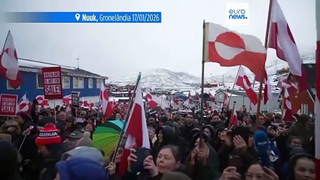 Milhares de pessoas marcham na Gronelândia para se oporem ao interesse de Trump em apoderar-se da ilha árctica