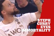 Steph Curry reveals a key goal while envisioning a jersey in the rafters