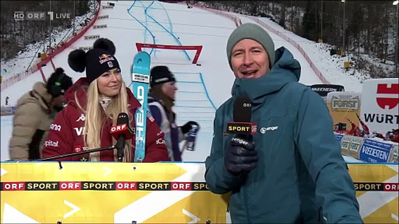 Lindsey Vonn - Tarvisio Super G Interview