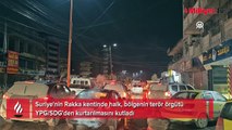 Suriye'nin Rakka kentinde halk, bölgenin terör örgütü YPG/SDG'den kurtarılmasını kutladı
