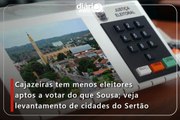 Cajazeiras tem menos eleitores aptos a votar do que Sousa; veja levantamento de cidades do Sertão