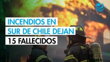 Incendios sin control en sur de Chile dejan 15 muertos y más de 50,000 evacuados