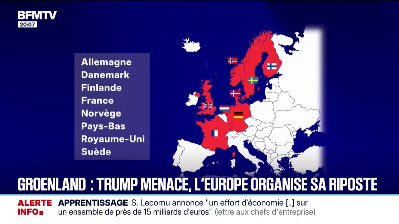 Groenland: face aux menaces de Donald Trump, l'Europe organise sa riposte