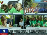 Sector campesino participa en la elección de sus voceros estadales en el estado La Guaira