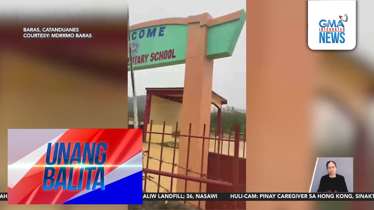 Moning Elementary School, nalubog sa baha kasunod ng pag-ulang dulot ng Bagyong Ada | Unang Balita