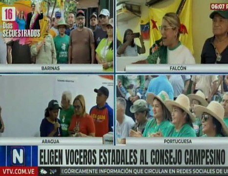Campesinos del edo. Barinas participan en las elecciones de los nuevos voceros estadales